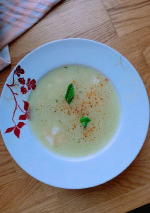 Hình của món Súp Măng Tây Tôm.