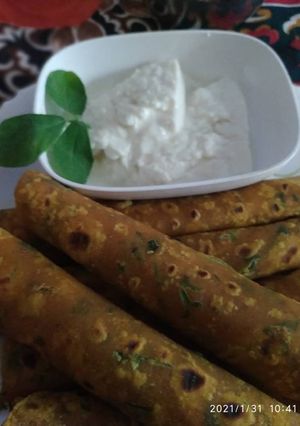 A picture of Methi Ajwain Thepla.