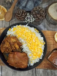 عکسی از دستور چلو گوشت بوقلمون
