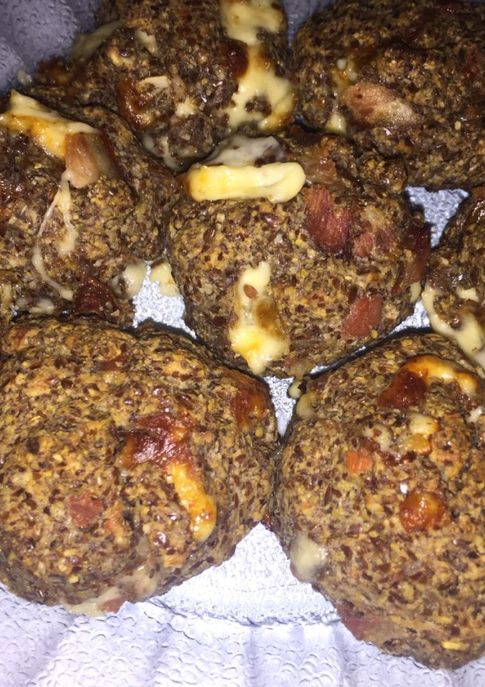 Una foto de Pancito relleno keto
