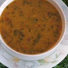 A picture of #dal palak.