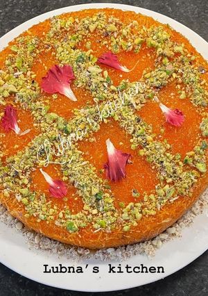 A picture of Kunafa Cake:.