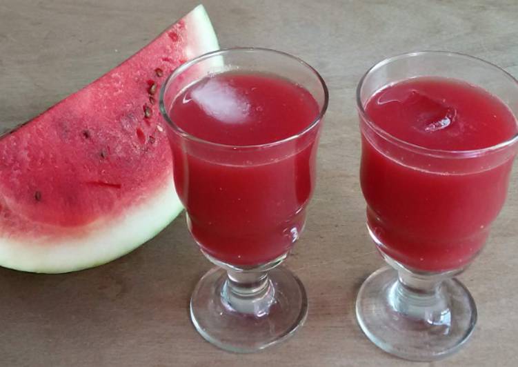Steps to Prepare Any-night-of-the-week Watermelon juice