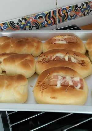 Foto resep roti sosis hehe