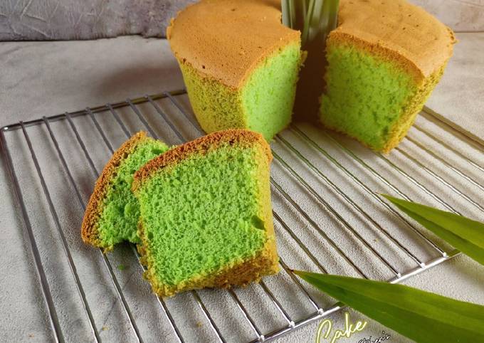 Resep Pandan Chiffon Cake Oleh Lyliput Kitchen S Cookpad