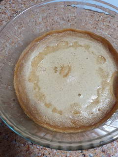 Una foto de Flan de galletas al microondas