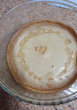 Una foto de Flan de galletas al microondas