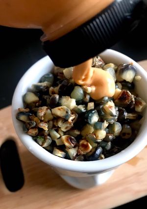 Una foto de Esquites de comal