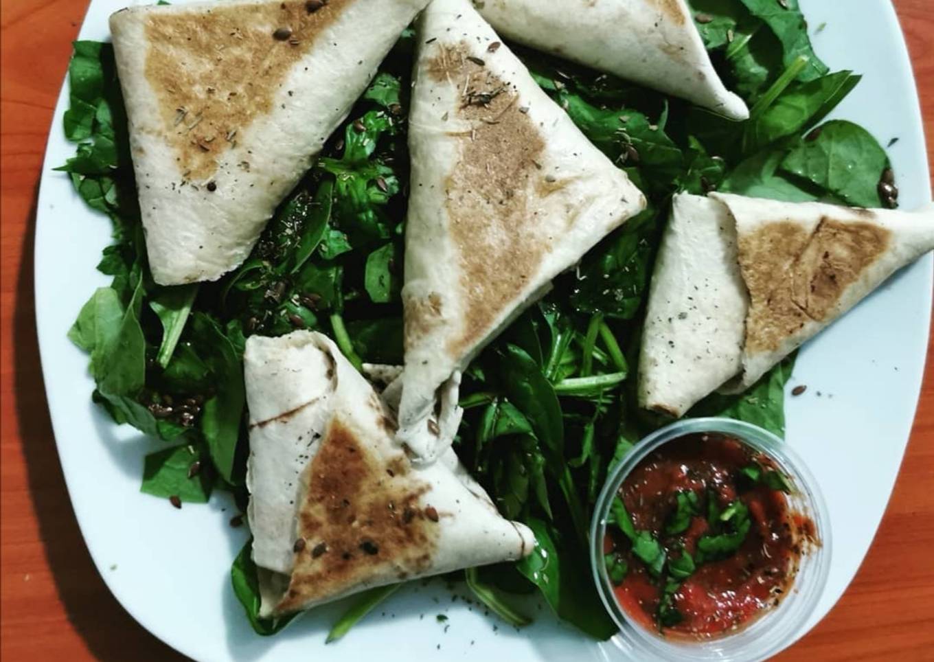 Samoussa.tortillas aux poireaux, thon, moutarde #healthy #detox