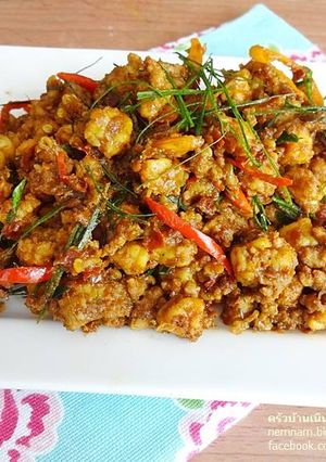 รูปของ คั่วกลิ้งกุ้งหมูสับ