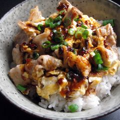Pork & Egg Rice Bowl A picture of Pork & Egg Rice Bowl.