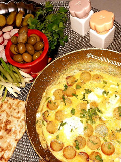 عکسی از دستور سوسیس تخم مرغ (با سوسیس خونگی)