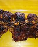 Costillar de Cerdo marinado en Merkén asado a la parrilla