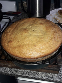 Una foto de Budín banana split