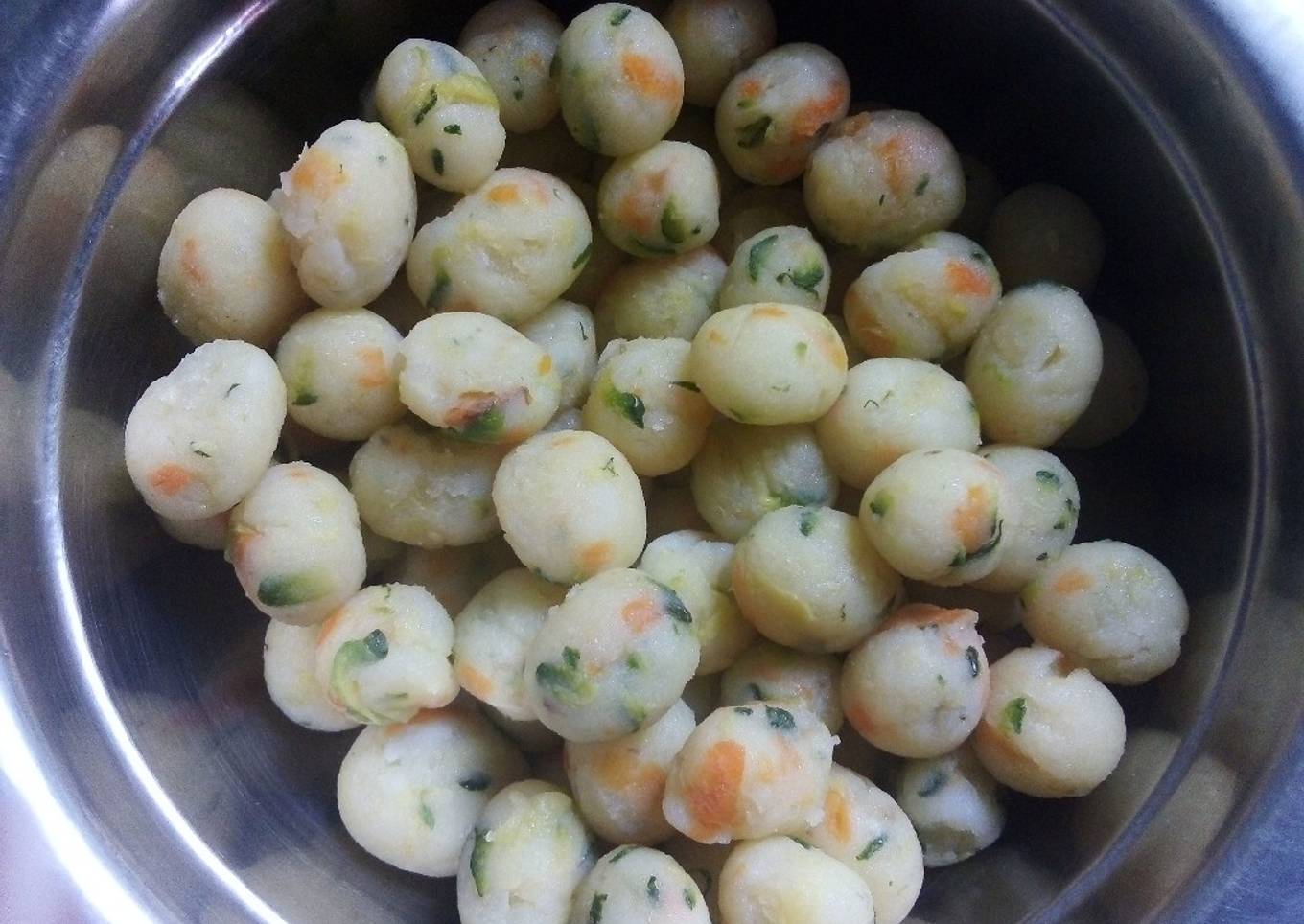Potato balls for a child with celebral palsy..#charityrecipe