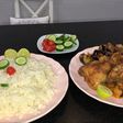 دجاج وخضار ورز ابيض 🤤