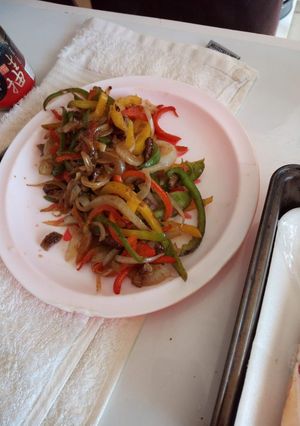 A picture of Pepper steak.