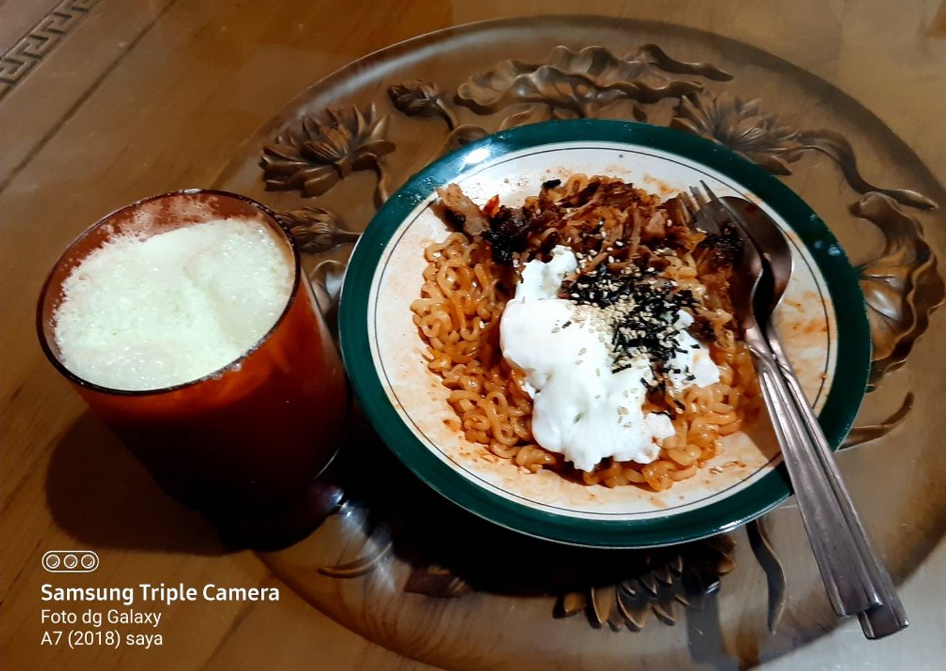 Samyang ramyun with spicy beef