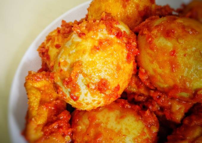Cara bikin Balado Telor Tahu Cara bikin Balado Telor Tahu