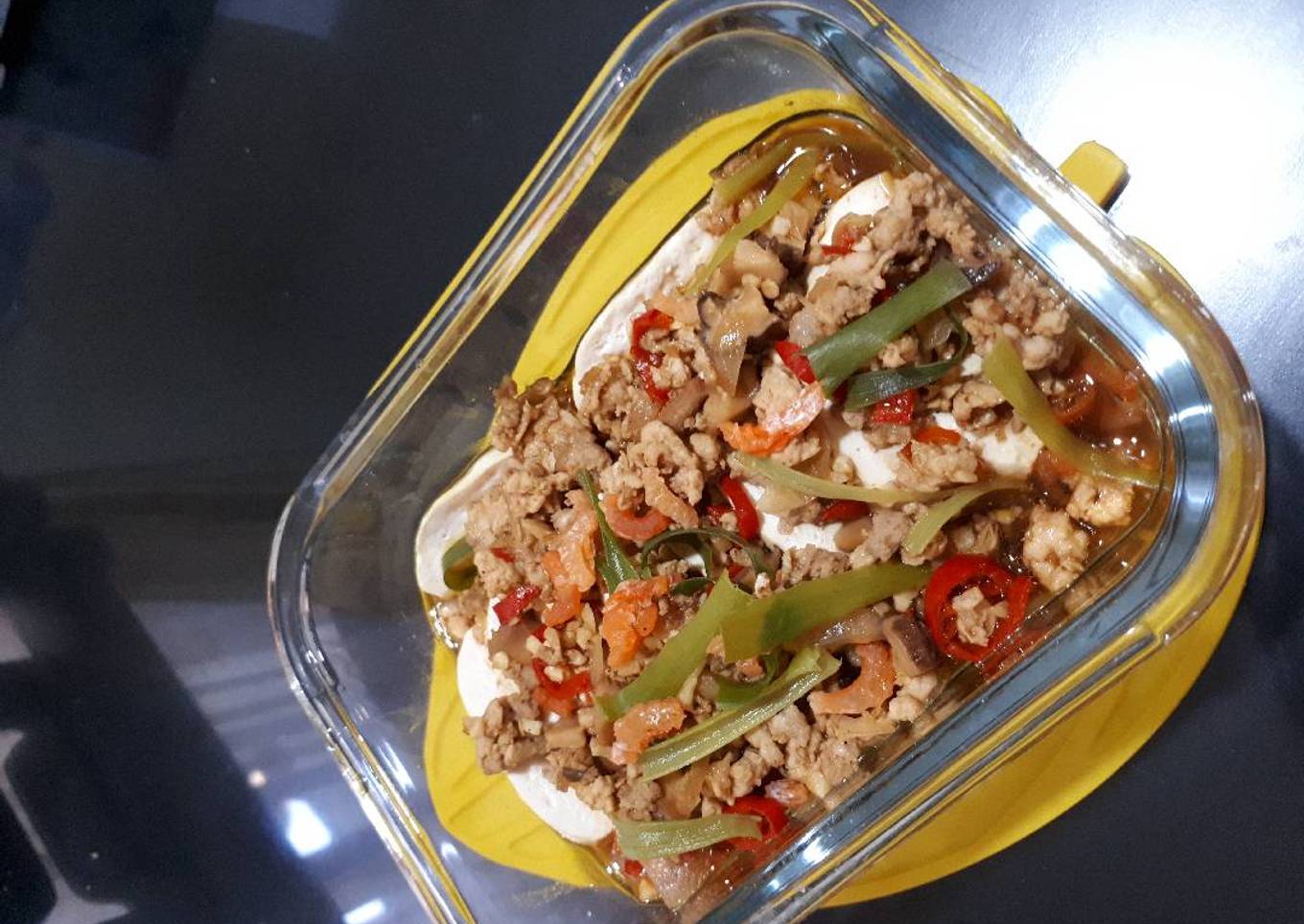 Tahu Kukus Daging Cincang