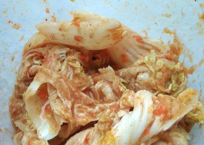 Kimchi sawi putih (acar korea) foto resep utama