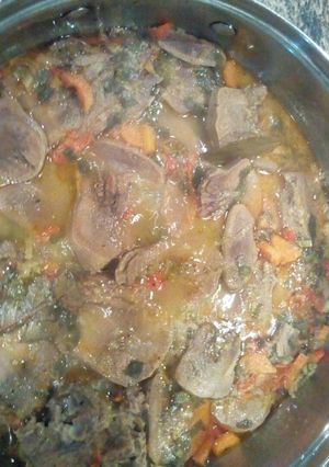 Una foto de Lengua de Res al vino