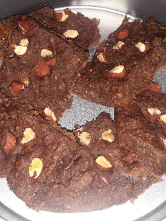 Una foto de Brownie con avena 🍫