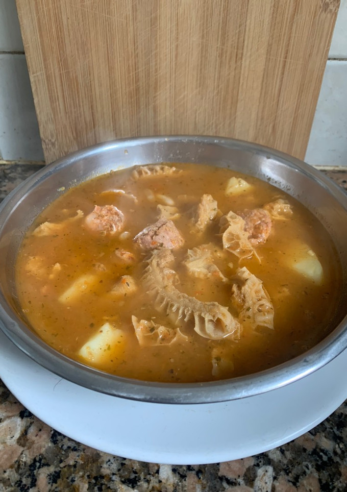 Una foto de Guiso de mondongo