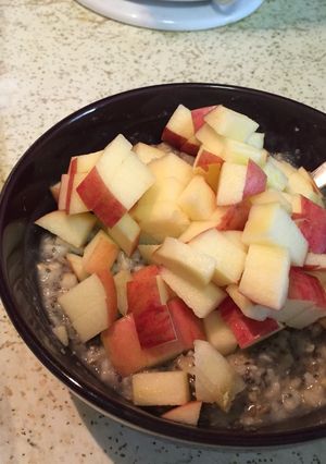 Hình của món Bữa sáng yến mạch và hạt chia (Oatmeal with chia seed).