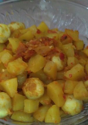 Foto resep Balado Telur Puyuh & Kentang