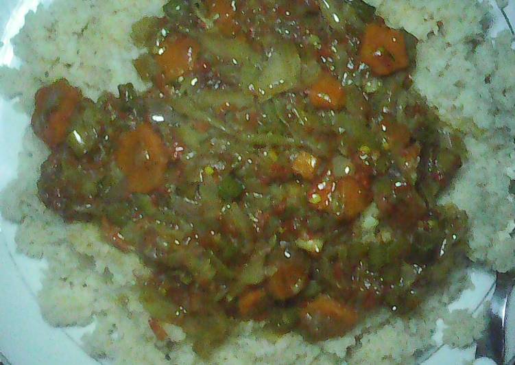 Recipe of Homemade Couscous with vegetables soup