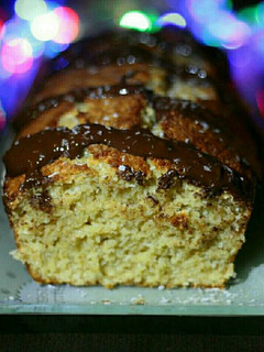 Foto principal de Bizcocho con avena y coco 🥥recubierto de chocolate 🍫 para Navidad🎄