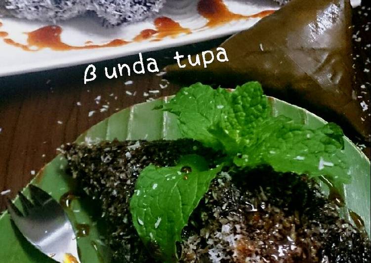 resep cara bikin Lupis ketan hitam