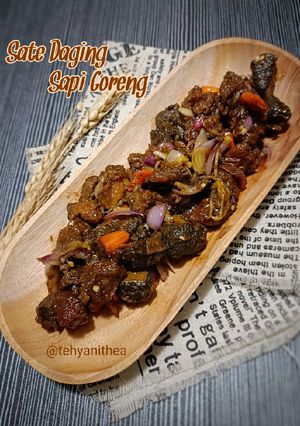 Foto resep Sate Daging Sapi Goreng