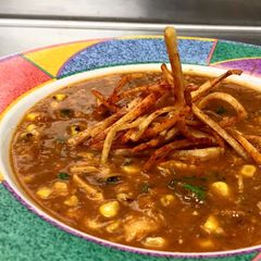 Chicken Adobo Tortilla Soup A picture of Chicken Adobo Tortilla Soup.
