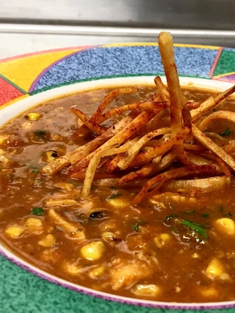 Easy Steps to Prepare Recipe Chicken Adobo Tortilla Soup that is Delicious, Tasty}