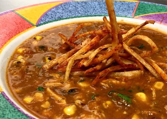 Steps to Prepare Any-night-of-the-week Chicken Adobo Tortilla Soup
