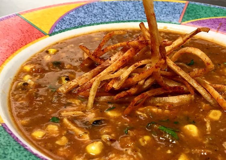 Steps to Prepare Favorite Chicken Adobo Tortilla Soup