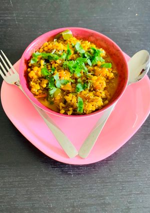 A picture of मोठ बीन्स (मटकी) की सब्जी.