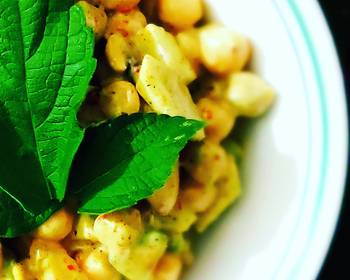 Easy Cooking Recipe Mayo chickpea almond salad Most Delicious