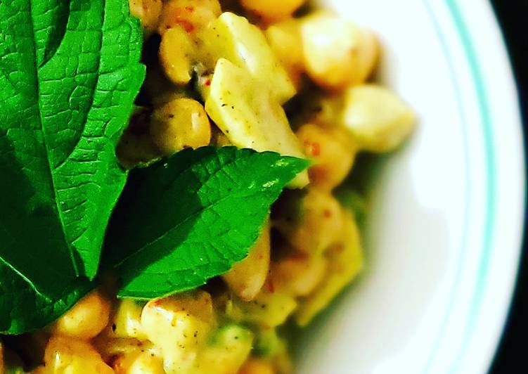 Recipe of Award-winning Mayo chickpea almond salad