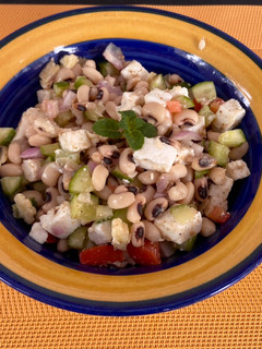 A picture of Paneer and beans salad.