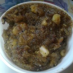 Moong corn halwa A picture of Moong corn halwa.