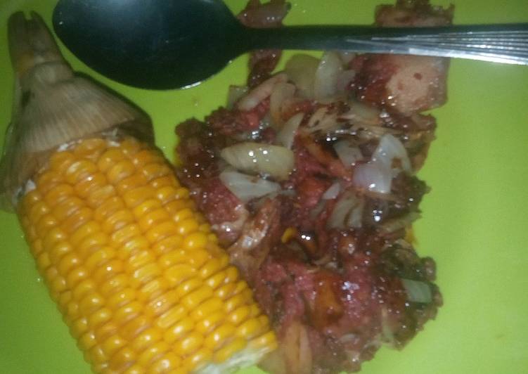 Diet mayo jagung dan daging sapi mandai