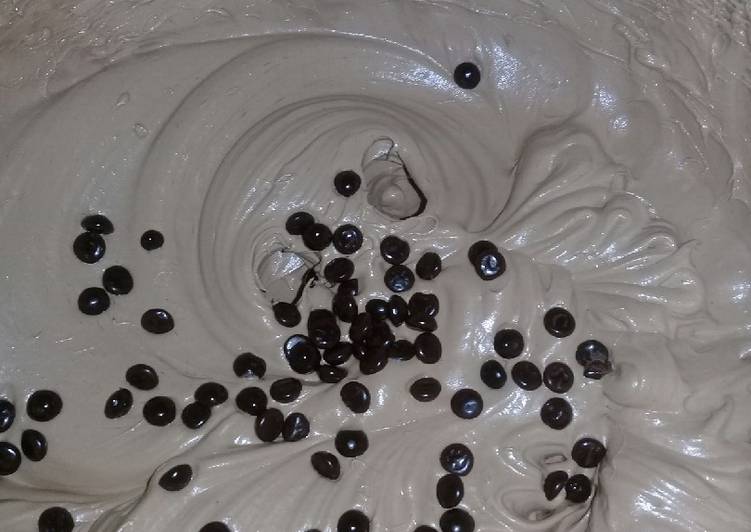 Rahasia Memasak Es cream coklat choco chips Untuk Pemula!