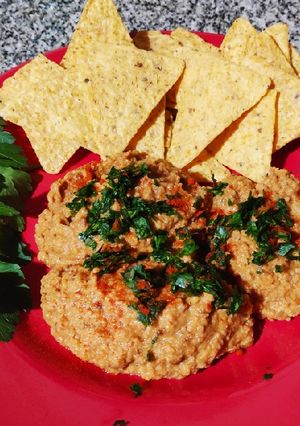 Una foto de Hummus de cayena