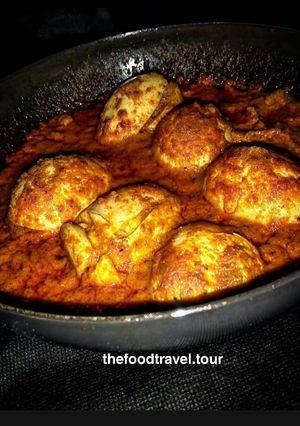A picture of Egg Masala Curry.