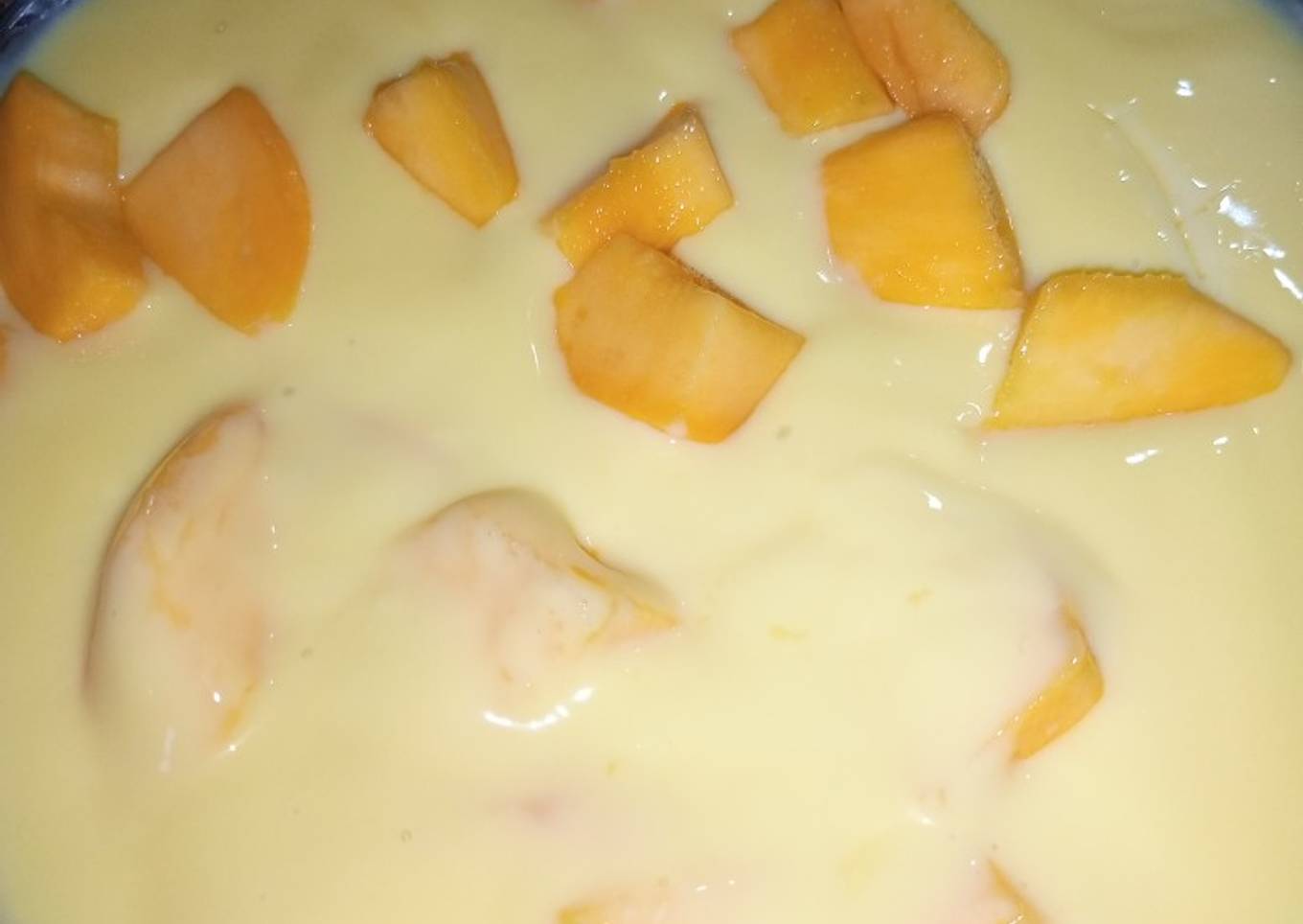 Mango custard