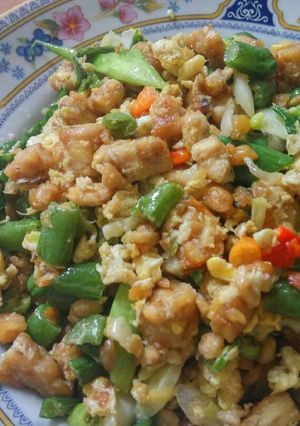 Foto resep Orak Arik Tempe Telur Buncis