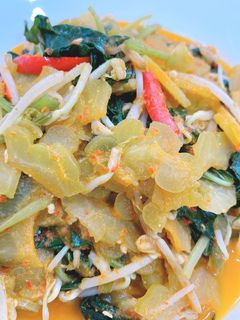 Foto resep Tumis Pare toge daun kledek vegan